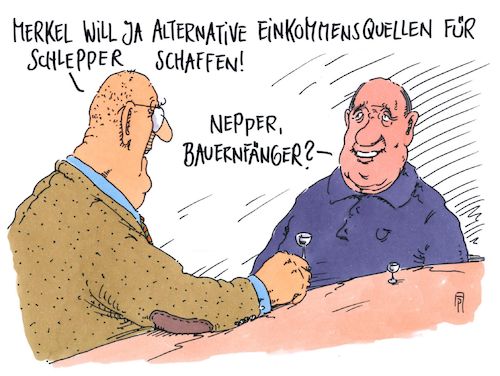 Cartoon: schlepperidee (medium) by Andreas Prüstel tagged flüchtlinge,nordafrika,schlepper,angela,merkel,alternative,einkommensquellen,nepper,bauernfänger,cartoon,karikatur,andreas,pruestel,flüchtlinge,nordafrika,schlepper,angela,merkel,alternative,einkommensquellen,nepper,bauernfänger,cartoon,karikatur,andreas,pruestel