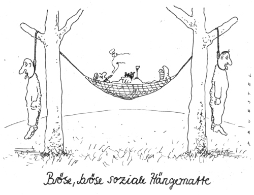 Cartoon: schlimm schlimm (medium) by Andreas Prüstel tagged hartz4,debatte,leistung,gegenleistung,schlimm,hartz4,debatte,leistung,gegenleistung,arbeit,job,arbeitslosigkeit,arbeitslos