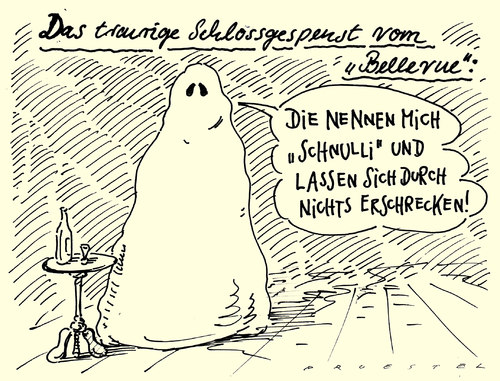 schlossgespenst von Andreas Prüstel | Politik Cartoon | TOONPOOL