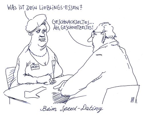 Cartoon: schnellkennenlerning (medium) by Andreas Prüstel tagged dating,speeddating,kennenlernen,singles,cartoon,karikatur,andreas,pruestel,dating,speeddating,kennenlernen,singles,cartoon,karikatur,andreas,pruestel