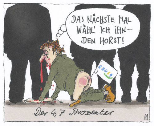 Cartoon: seehoferwahl (medium) by Andreas Prüstel tagged csu,horst,seehofer,parteivorsitz,wahl,bayern,cartoon,karikatur,andreas,pruestel,csu,horst,seehofer,parteivorsitz,wahl,bayern,cartoon,karikatur,andreas,pruestel