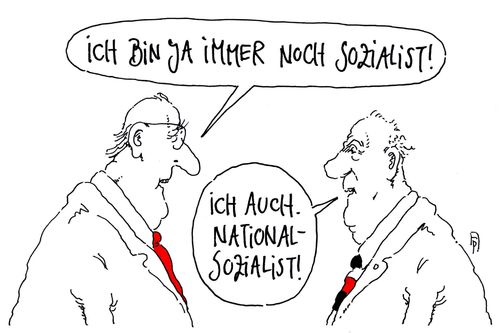 Cartoon: sozialisten (medium) by Andreas Prüstel tagged sozialismus,nationalsozialismus,cartoon,karikatur,andreas,pruestel,sozialismus,nationalsozialismus,cartoon,karikatur,andreas,pruestel