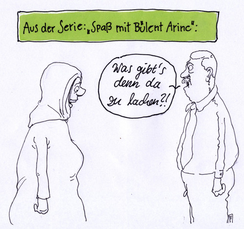 Cartoon: spaß muß sein (medium) by Andreas Prüstel tagged ürkei,bülent,arinc,stellvertretender,regierungschef,frauen,lachverbot,muslima,cartoon,karikatur,andreas,pruestel,ürkei,bülent,arinc,stellvertretender,regierungschef,frauen,lachverbot,muslima,cartoon,karikatur,andreas,pruestel