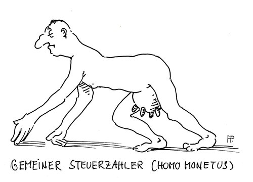 Cartoon: steuern (medium) by Andreas Prüstel tagged steuerzahler,bürger,staatsfinanzen,euter,steuerzahler,bürger,finanzen,steuern,steuer