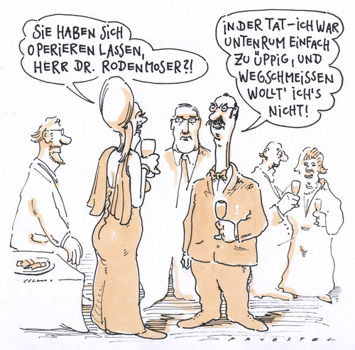 Cartoon: umverteilung von unten nach oben (medium) by Andreas Prüstel tagged umverteilung,gesellschaft,schönheitsoperationen,umverteilung,gesellschaft,schönheitsoperationen