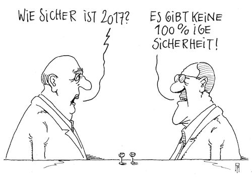 Cartoon: ungewiss (medium) by Andreas Prüstel tagged zweitausendsiebzehn,neues,jahr,ungewissheit,sicherheit,cartoon,karikatur,andreas,pruestel,zweitausendsiebzehn,neues,jahr,ungewissheit,sicherheit,cartoon,karikatur,andreas,pruestel