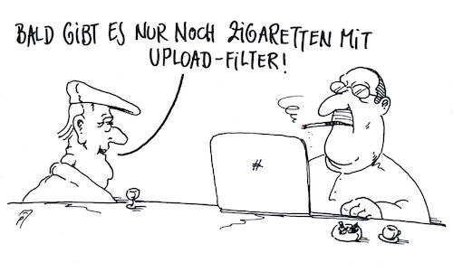 Cartoon: uploadfilter (medium) by Andreas Prüstel tagged internet,portale,uploadfilter,filterzigaretten,cartoon,karikatur,andreas,pruestel,internet,portale,uploadfilter,filterzigaretten,cartoon,karikatur,andreas,pruestel