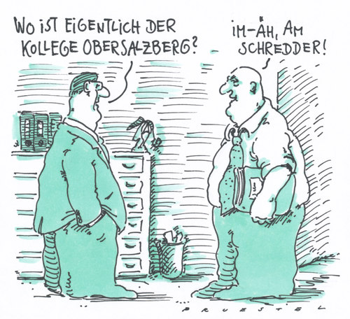 Cartoon: verfassungsschutz (medium) by Andreas Prüstel tagged verfassungsschutz,akten,schreddern,nsu,neonazis,verfassungsschutz,akten,schreddern,nsu,neonazis