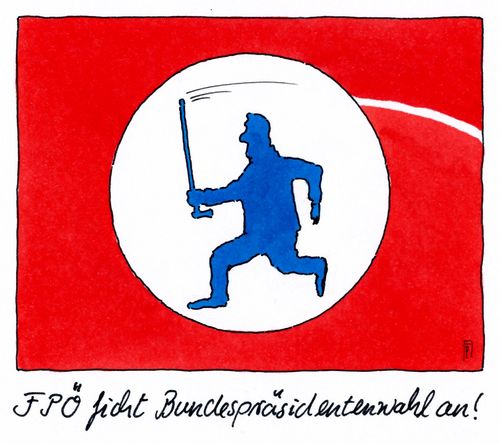 Cartoon: wahl zurück (medium) by Andreas Prüstel tagged österreich,bundespräsidentenwahl,anfechtung,fpö,norbert,hofer,rechtspopulisten,cartoon,karikatur,andreas,pruestel,österreich,bundespräsidentenwahl,anfechtung,fpö,norbert,hofer,rechtspopulisten,cartoon,karikatur,andreas,pruestel