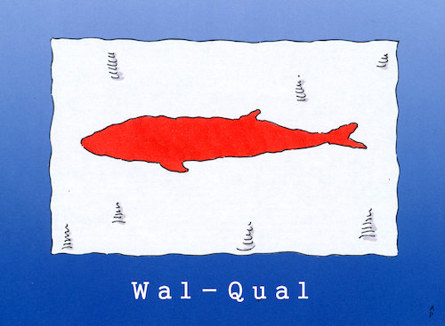 Cartoon: walqual (medium) by Andreas Prüstel tagged japan,waljagd,cartoon,karikatur,andreas,pruestel,japan,waljagd,cartoon,karikatur,andreas,pruestel