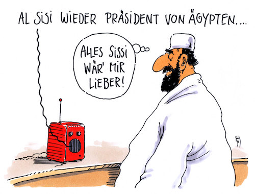 Cartoon: wieder präsident (medium) by Andreas Prüstel tagged ägypten,präsidentschaftswahl,al,sisi,autokratie,diktatur,kaiserin,sissi,cartoon,karikatur,andreas,pruestel,ägypten,präsidentschaftswahl,al,sisi,autokratie,diktatur,kaiserin,sissi,cartoon,karikatur,andreas,pruestel