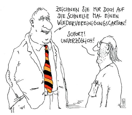 wiedervereinigungscartoon