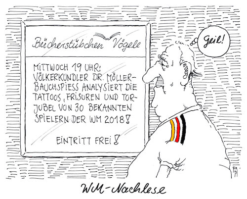 Cartoon: wm-nachlese (medium) by Andreas Prüstel tagged fußballweltmeisterschaft,russland,nachlese,spieler,tattoos,frisuren,torjubel,cartoon,karikatur,andreas,pruestel,fußballweltmeisterschaft,russland,nachlese,spieler,tattoos,frisuren,torjubel,cartoon,karikatur,andreas,pruestel