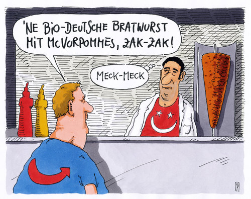 Cartoon: zak - zak (medium) by Andreas Prüstel tagged mecklenburg,vorpommern,landtagswahlen,afd,fremdenfeindlichkeit,flüchtlinge,flüchtlingspolitik,islam,nationalismus,bratwurst,biodeutsche,cartoon,karikatur,andreas,pruestel,zak,mecklenburg,vorpommern,landtagswahlen,afd,fremdenfeindlichkeit,flüchtlinge,flüchtlingspolitik,islam,nationalismus,bratwurst,biodeutsche,cartoon,karikatur,andreas,pruestel