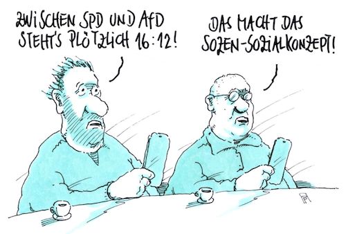 Cartoon: zwischenstand (medium) by Andreas Prüstel tagged spd,sozialkonzept,politbarometer,afd,cartoon,karikatur,andreas,pruestel,spd,sozialkonzept,politbarometer,afd,cartoon,karikatur,andreas,pruestel