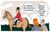 Cartoon: aristokratisch (small) by Andreas Prüstel tagged aristokrat,aristokratisch,reiter,pferd,sodomie,cartoon,karikatur,andreas,pruestel