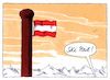 Cartoon: die fahne hoch (small) by Andreas Prüstel tagged österreich,neue,regierung,rechtsruck,övp,fpö,rechtspopulismus,cartoon,karikatur,andreas,pruestel