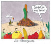 Cartoon: die schmorgurke (small) by Andreas Prüstel tagged ehec,infektion,salatgurken