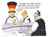 Cartoon: griechische misere (small) by Andreas Prüstel tagged griechenland,fußballeuropameisterschaft,deutschland,viertelfinale,eorokrise,staatsverschuldung