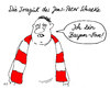 Cartoon: herr schalke (small) by Andreas Prüstel tagged schalke04,fcbayern,fan,fußball