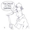 Cartoon: jagger 75 (small) by Andreas Prüstel tagged mick,jagger,geburtstag,rolling,stones,cartoon,karikatur,andreas,pruestel