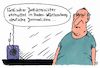 Cartoon: justizminister (small) by Andreas Prüstel tagged türkischer,justizminister,propagandaauftritt,präsidialsystem,erdogan,pressefreiheit,journalisten,yücel,baden,württemberg,cartoon,karikatur,andreas,pruestel