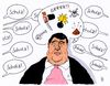 Cartoon: kandidatisch (small) by Andreas Prüstel tagged bundestagswahl,spd,kanzlerkandidat,sigmar,gabriel,martin,schulz,olaf,scholz,cartoon,karikatur,andreas,pruestel