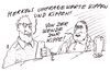 Cartoon: kippen (small) by Andreas Prüstel tagged angela,merkel,umfragewerte,flüchtlingspolitik,wende,ddr,cartoon,karikatur,andreas,pruestel