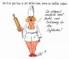 Cartoon: kuchenrolle (small) by Andreas Prüstel tagged katholische,kirche,frauenrolle,kuchenrolle,stellung,der,frau,cartoon,karikatur
