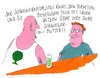 Cartoon: laue witze (small) by Andreas Prüstel tagged hitzewelle,klimawandel,kapitalismus,schweinekapitalismus,wachstumswahn,umweltschutz,schwiegermutterwitze,cartoon,karikatur,andreas,pruestel