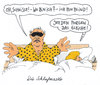 Cartoon: schlafmaske (small) by Andreas Prüstel tagged schlaf schlafmaske ehebett schlafzimmer verwirrung