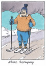 Cartoon: trendsport (small) by Andreas Prüstel tagged nordicwalking,wintersport,trendsport,freizeitsport,schlittschuhe