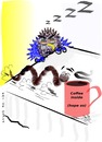 Cartoon: EARLY BIRD - THE TRUTH (small) by KRI-SE tagged early,bird,früher,vogel,kaffee,coffein,wurm,wach,frühstück