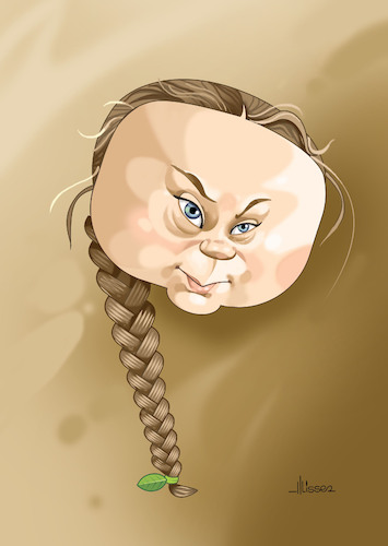 Cartoon: Greta Thunberg (medium) by Ulisses-araujo tagged greta,thunberg