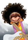 Cartoon: Jimi Hendrix (small) by Ulisses-araujo tagged jimi,hendrix