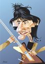 Cartoon: Ron Wood (small) by Ulisses-araujo tagged ron,wood,caricature
