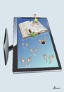 Cartoon: TV BOOK (small) by Ulisses-araujo tagged tv,book