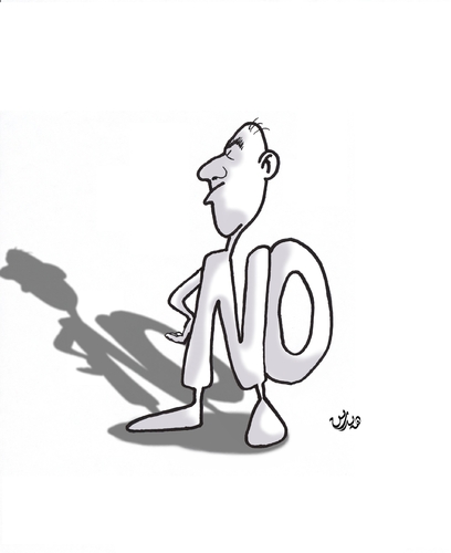 Cartoon: Opposition man always (medium) by handren khoshnaw tagged handren,khoshnaw
