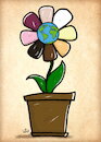 Cartoon: flower of diversifying the world (small) by handren khoshnaw tagged handrne,khoshnaw,flower,world,diversity,difference