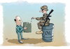Cartoon: Military mentality _ Kurds fuel (small) by handren khoshnaw tagged handren khoshnaw kurds fuel cartoon political kurdistan