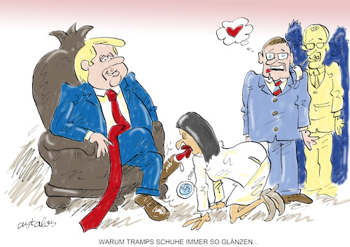 Cartoon: Anbiederung (medium) by astaltoons tagged trump,anbiederung,grönland,trump,anbiederung,grönland