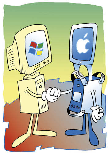 Cartoon: Computer (medium) by astaltoons tagged computer,apple,windows