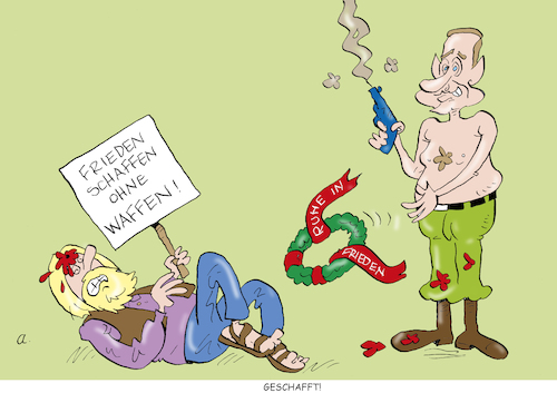 Cartoon: Frieden (medium) by astaltoons tagged putin,ukraine,krieg,ostermärsche,putin,ukraine,krieg,ostermärsche