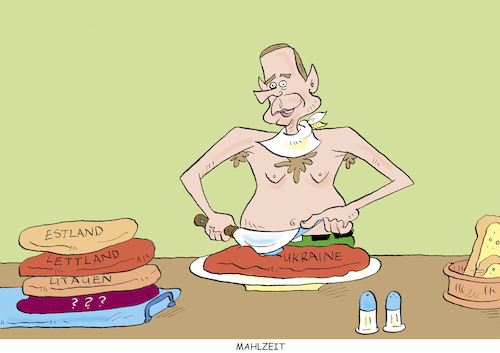 Cartoon: Mahlzeit (medium) by astaltoons tagged putin,ukraine