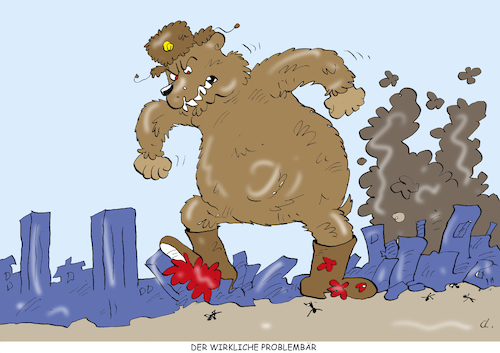 Cartoon: Problembär (medium) by astaltoons tagged putin,ukraine,krieg,putin,ukraine,krieg