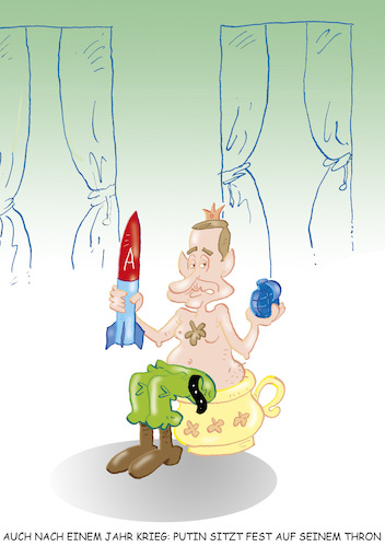 Cartoon: Throngeschichten (medium) by astaltoons tagged putin,ukraine,putin,ukraine