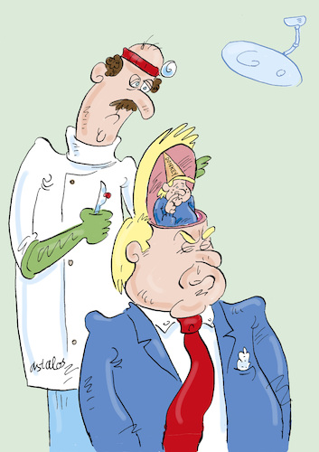 Cartoon: Unreifer Bengel (medium) by astaltoons tagged trump,trump