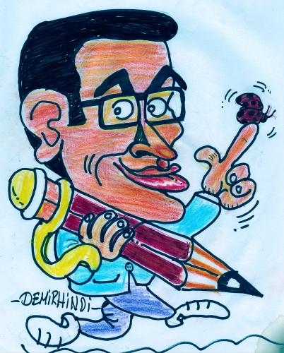 Cartoon: portre cartoon (medium) by demirhindi tagged portre,cartoon