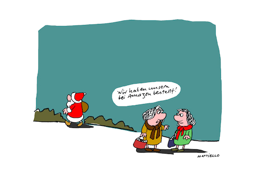 Cartoon: Bestellung (medium) by Mattiello tagged weihnachten,weihnachtsmann,weihnachtszeit,advent,nikolaus,weihnachten,weihnachtsmann,weihnachtszeit,advent,nikolaus