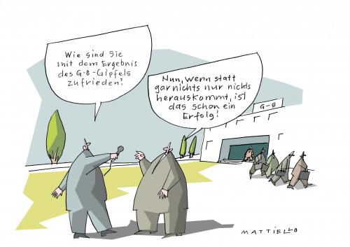 Cartoon: Ergebnis (medium) by Mattiello tagged g8,gipfelkonferenz,g8,gipfelkonferenz,ergebnis,erfolg,konferenz,bündnis